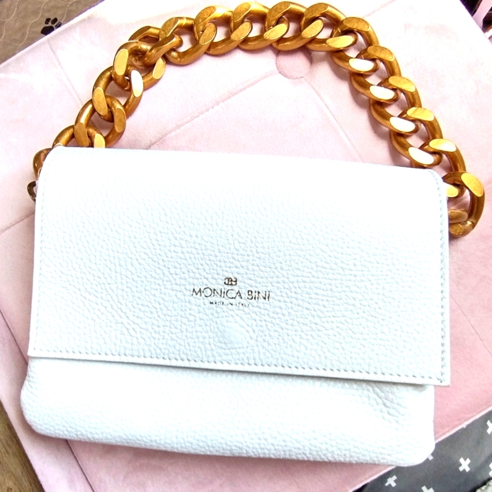 Monica bini leather crossbody/shoulder bag